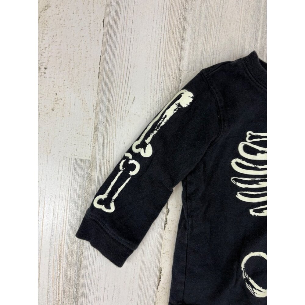Carters Baby Boys Sz 12 to 18 M Skeleton Long Sleeve Shirt Black Pants Halloween - Picture 4 of 9